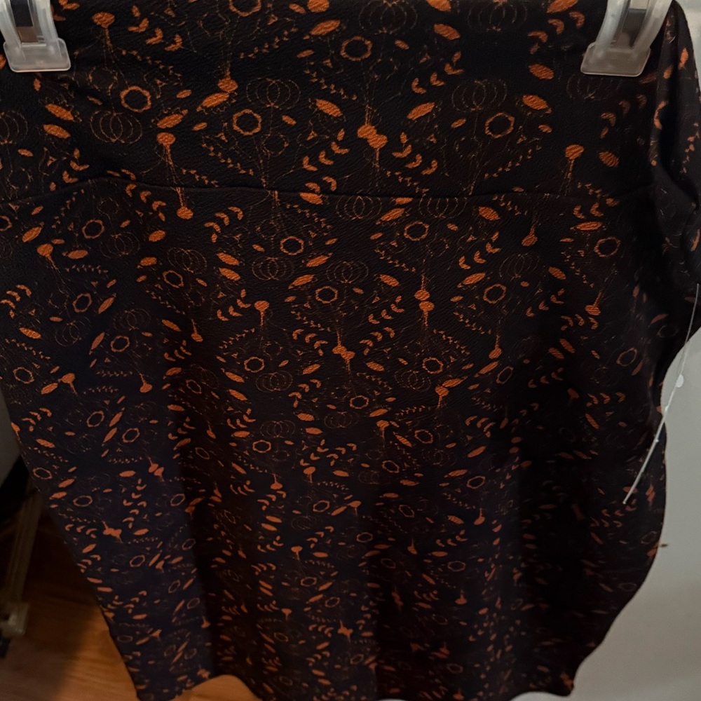 LuLaRoe Black and Orange Skirt